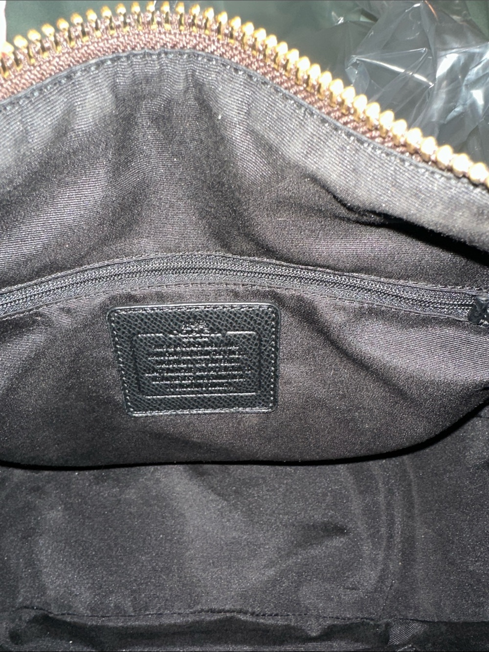 Coach Dark Brown Signature Hobo with Gold Accent - Picture 3 of 8